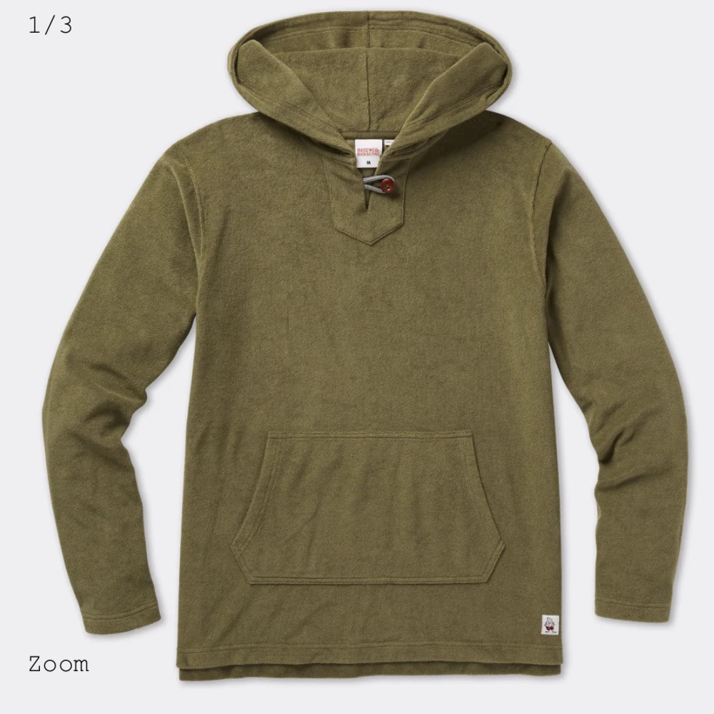 Birdwell Beach Britches - Lightweight Baja Hoodie - Army Green